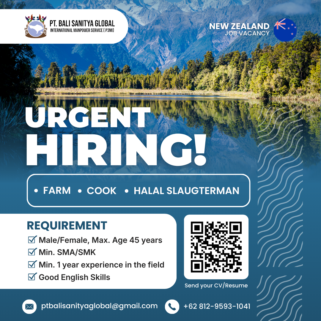 Urgent Hiring -  New Zealand
